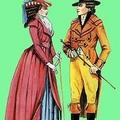 1792 г. Франт и дама в рединготах